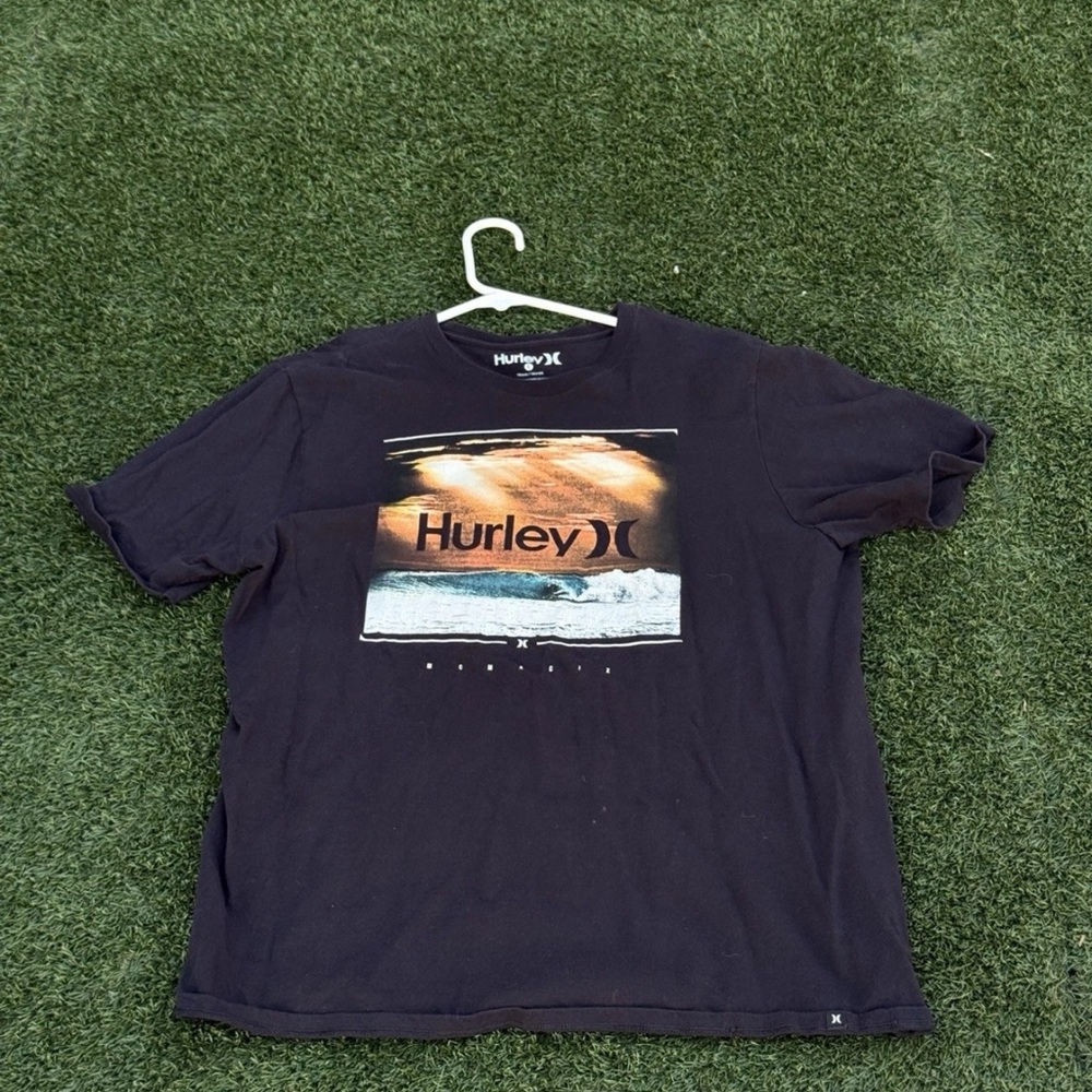 Large Hurley Dark Tee with Logo